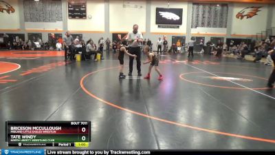 PW-10 lbs Cons. Round 1 - Briceson McCullough, Midland Little Eagles Wrestlin vs Tate Windy, North Liberty Wrestling Club