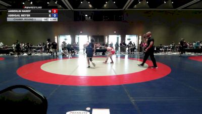 125-130 lbs Champ. Round 1 - Anberlin Hardy, GA vs Abbigail Meyer, AL