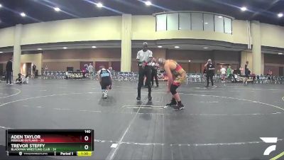 140 lbs Finals (8 Team) - Trevor Steffy, Blackman Wrestling Club vs Aden Taylor, Missouri Outlaws