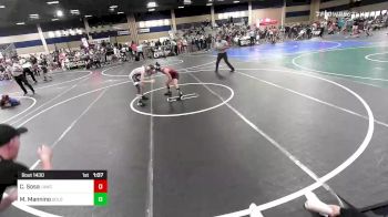 86 lbs Final - Carter Sosa, LAWC/Chaminade vs Max Mannino, Gold Rush Wr Ac