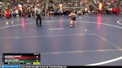 103 lbs Champ. Round 1 - Jackson Linhart, Nebraska Boyz vs Bryson Vanek, Nebraska Wrestling Academy