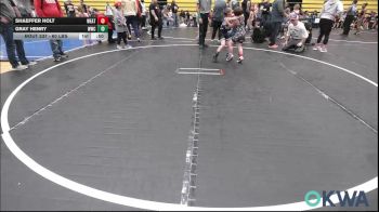 60 lbs Consi Of 8 #2 - Shaeffer Holt, Weatherford Youth Wrestling vs Gray Henry, Woodland Wrestling Club