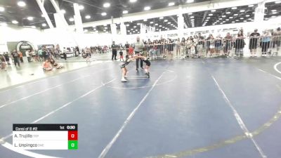 54 lbs Consi Of 8 #2 - Ava Trujillo, Top Rank vs London Unpingco, One Shot Wrestling