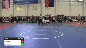 144 lbs Consolation - Brennan Font, PHOX Oxnard_ CA vs Alexander Barajas, All American Training Center