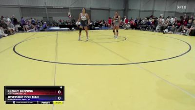 140 lbs Placement Matches (16 Team) - Kezrey Benning, South Dakota vs Josephine Dollman, Pennsylvania Red