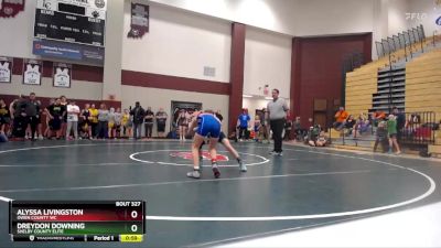 99-108 lbs Quarterfinal - Alyssa Livingston, Owen County WC vs Dreydon Downing, Shelby County Elite