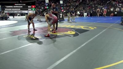 190 lbs Round Of 32 - Gabriel Barragan, West Valley (SS) vs Jovanni Mansour, Granite Hills (SD)