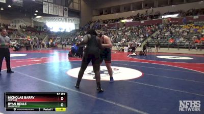 6A 285 lbs Quarterfinal - Nicholas Barry, Heritage vs Ryan Beals, Southwest