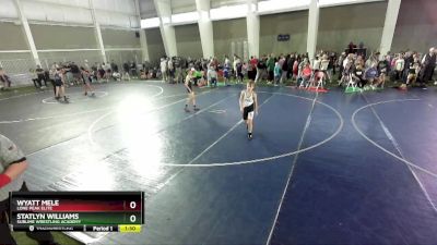 80 lbs Cons. Round 2 - Statlyn Williams, Sublime Wrestling Academy vs Wyatt Mele, Lone Peak Elite