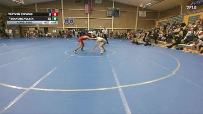 133 lbs Cons. Semi - Treyven Stevens, UT Tech vs Sean Archuleta, Arizona Christian University
