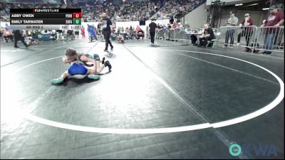 70 lbs Rr Rnd 2 - Abby Owen, Perry Wrestling Club vs Emily Tarwater, Eufaula Ironheads Wrestling Club