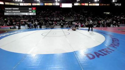 6A 132 lbs Champ. Round 1 - Vincent Torrez, Meridian vs Wyatt Pearson, Timberline