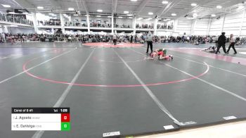 106 lbs Consi Of 8 #1 - Jordan Agosto, Agawam vs Erikkson DaVeiga, King Philip