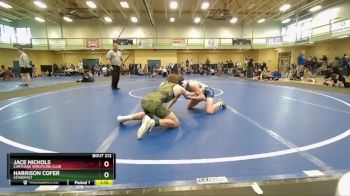 115 lbs Round 2 - Harrison Cofer, Standfast vs Jace Nichols, Carthage Wrestling Club