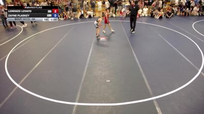 84 lbs Champ. Round 5 - Lorenzo Lovato, Summit Wrestling Academy vs Zayne Flaskey, Kingdom Wrestling