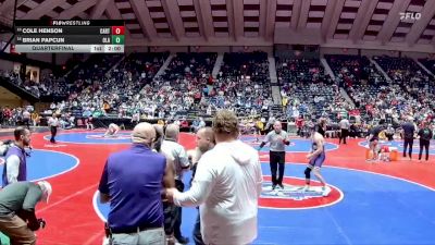 4A-157 lbs Quarterfinal - Cole Henson, Cartersville vs Brian Papcun, Ola