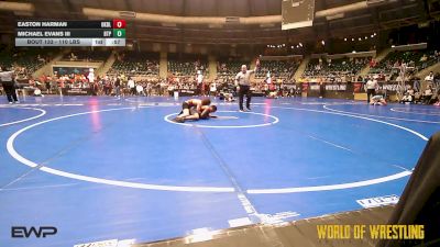 110 lbs Consi Of 16 #1 - Easton Harman, Oakdale vs Michael Evans III, Tulsa Blue T Panthers