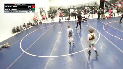 65-71 lbs Round 1 - Tyson Linnell, Stallions Wrestling Club vs Zachary Mele, Lone Peak Elite Wrestling