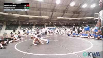 125 lbs Rr Rnd 1 - Cayden Beavers, Harrah Little League Wrestling vs Kross Iwersen, Team Nomad