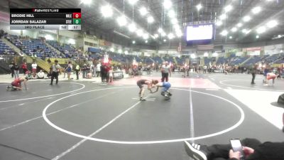 109 lbs 3rd Place - Brodie Hill, Mile High WC vs Jorrdan Salazar, Steel City Reloaded WC