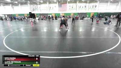 285 lbs Quarterfinal - Vito Massa, St. Cloud State vs Lloyd Reynolds, UW-Parkside