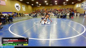 145 lbs Quarterfinal - Spencer Von Savoye, Chaminade vs Tytus Dimmer, Clovis West