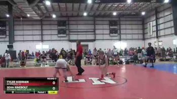132 lbs Round 3 (3 Team) - Tyler Koerner, 84 ATHLETES vs Sean Rinebolt, SEAHAWKS WRESTLING CLUB
