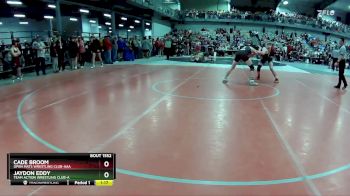 135 lbs Quarterfinal - Jaydon Eddy, Team Action Wrestling Club-A vs Cade Broom, Open Mats Wrestling Club-AAA