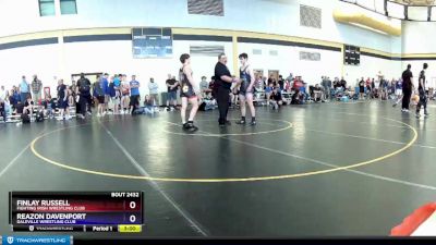 160 lbs Cons. Round 2 - Finlay Russell, Fighting Irish Wrestling Club vs Reazon Davenport, Daleville Wrestling Club