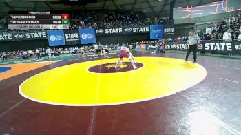 Boys 3A 175 lbs Champ. Round 2 - Luke Sincock, Mercer Island vs Teygan Thomas, Marysville Getchell