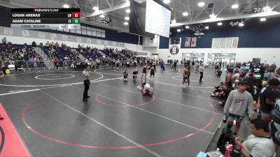 120 lbs Cons. Round 3 - Adam Cataline, Eastvale Elite vs Logan Arenas, Lancers WC