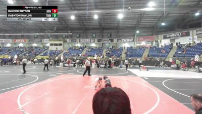 50 lbs 5th Place - Rayden Snyder, Arvada West vs Kashton Kaylor, Team Aggresion
