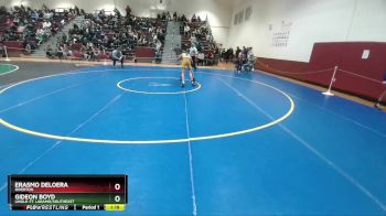 120 lbs Champ. Round 1 - Gideon Boyd, Lingle-Ft. Laramie/Southeast vs Erasmo Deloera, Riverton