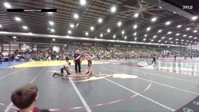 Quarterfinal - Tyler Miller, Sidney Wrestling Club vs Bentley Trent, Watford City Wolves