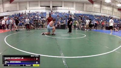 285 lbs Semifinal - David McCarthy Jr, IL vs Will Greenberg, OH