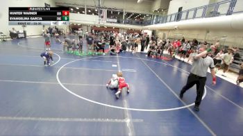 33-35 lbs Round 4 - Hunter Warner, Aviator Wrestling Academy vs Evangelina Garcia, Stallions Wrestling Club