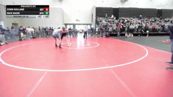 172-H lbs Round Of 32 - Coen Holland, Abington Heights vs Nick Davis, Burlington Township