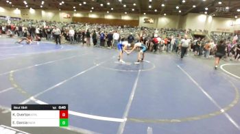 123 lbs Consi Of 4 - Kael Overton, Athlos Wrestling vs Ethan Garcia, Buckaroo WC