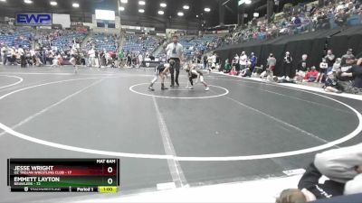 61 lbs Quarterfinal - Emmett Layton, Brawlers vs Jesse Wright, Oz Trojan Wrestling Club