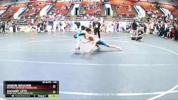 105 lbs Cons. Round 3 - Zachary Leto, Tampa Bay Tigers Wrestling vs Jaxson Boucher, Michigan Grappler Training Cen