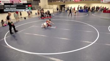 10U GIRLS - 62 lbs Cons. Round 2 - Agatha Jarrett, Shakopee Mat Club vs Mila Taschuk, Stillwater Area Wrestling