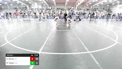 119 lbs Rr Rnd 1 - Ashton Goney, Indiana Outlaws Maroon vs Mason Kager, Ohio Titan