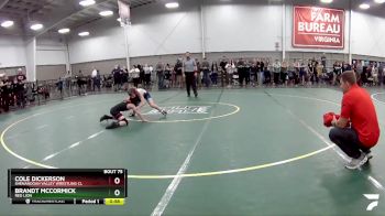 74 lbs Cons. Round 4 - Brandt McCormick, Red Lion vs Cole Dickerson, Shenandoah Valley Wrestling Cl