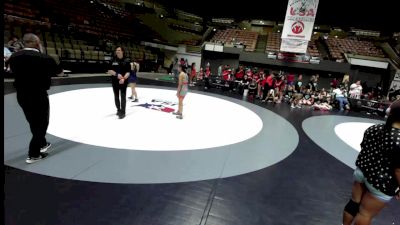 110 lbs Megan Morales, CVWA - Central Valley Wrestling Association vs Cienna Gutierrez, KCWA - Kern County Wrestling Association