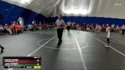 64 lbs Round 4 (6 Team) - Lucas Young, Neighborhood vs Luke Munsey, Crossroads Wrestling