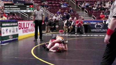 106 lbs Quarterfinal - Holly McKinney, Souderton-G vs Finley Fourspring, Corry-G