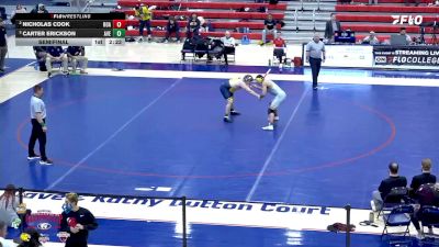 285 lbs Semifinal - Carter Erickson, Averett vs Nicholas Cook, Roanoke College