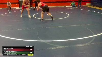 220 lbs Cons. Semi - John Geist, Cookeville Youth vs Matthew Cook, Crossroads Wrestling