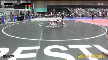 82 lbs Consi Of 4 - Katelee Cole, Tulsa Blue T Panthers vs Sophia Olea, Deep Water