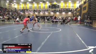 152 lbs Cons. Round 5 - Chris Aragon, Iowa vs Braxten Westendorf, Immortal Athletics WC